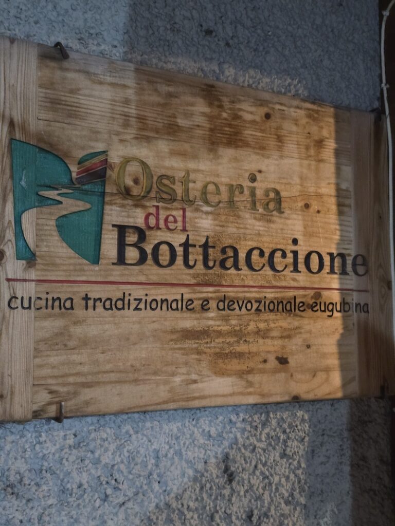 Osteria del Bottaccione sign