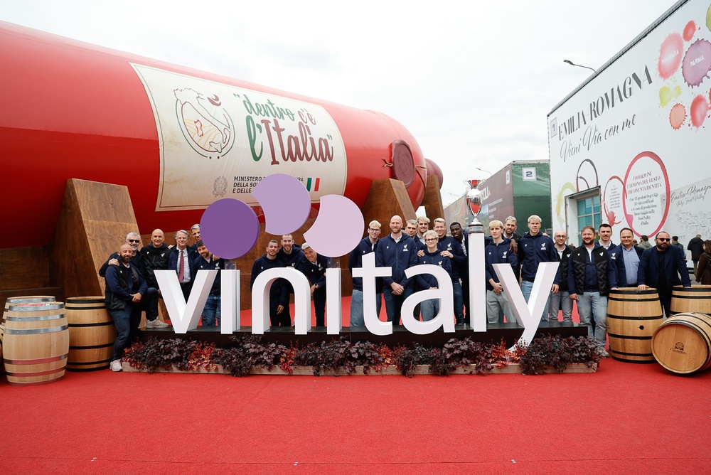 13th Apr 2026; Verona Fiere, Verona, Italy; Vinitaly 2026, the 58th edition; The Emilia-Romagna Region pavilion at Vinitaly