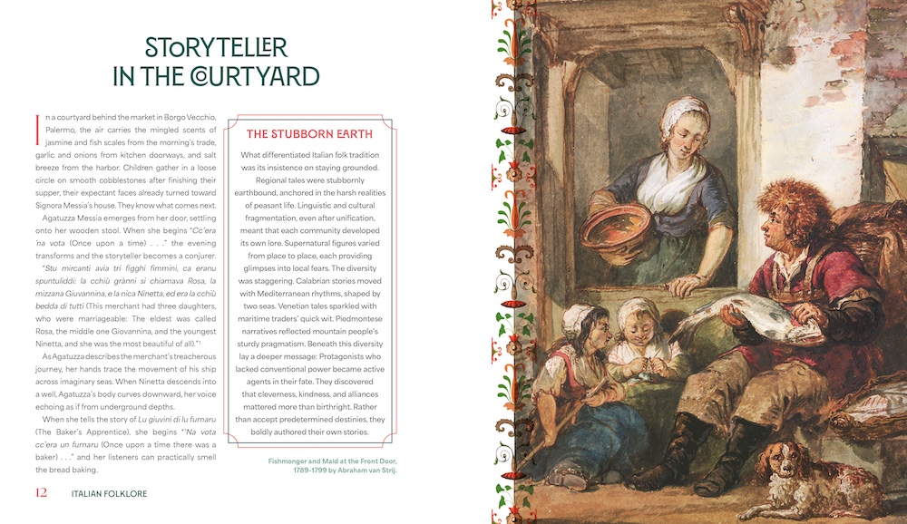 book pages from Italian Folklore: Rituals, Celebrations and Ancient Traditions by Dr. Miele