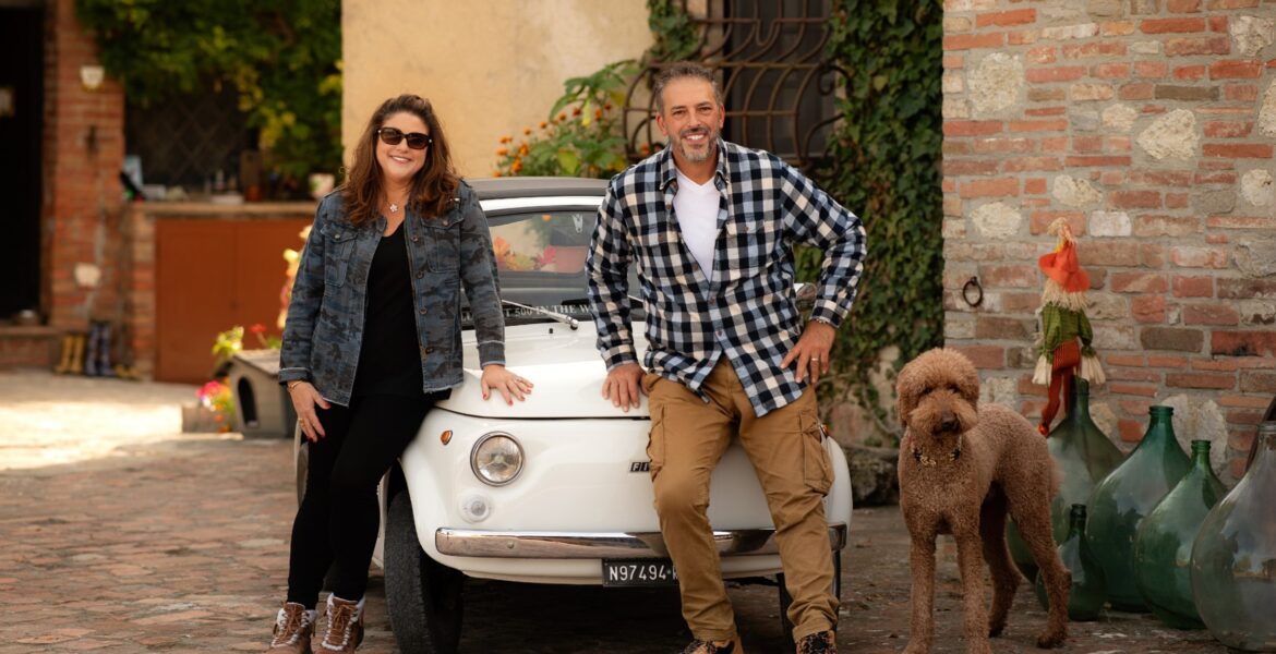 Sandy and Phil Ferretti of Total Tuscany in Montepulciano, building an authentic Total Tuscany connection through luxury Italian retreats.