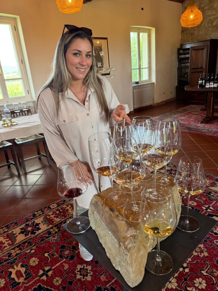 Daisy Penzo at a Collio wine tasting